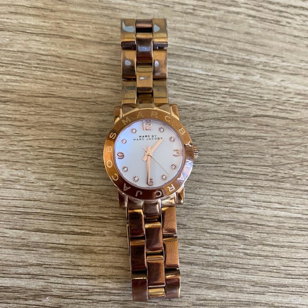 🌸 Marc by Marc Jacobs “Amy” Rose Gold Stainless Steel Watch